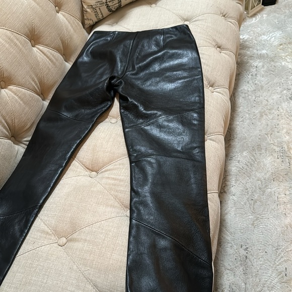 Wilsons Leather Pelle Studio Women's Bootcut Leather Pants in Black Size US 6. - Picture 6 of 13